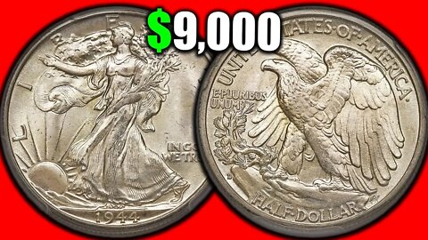 HOW MUCH IS A WALKING LIBERTY SILVER HALF DOLLAR COIN WORTH? 1944 HALF DOLLAR VALUE