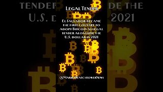 Legal Tender: "Is Bitcoin Legal Tender? Understanding Its Legal Status" - Fact #10 #shorts