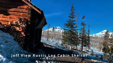 FULL WINTER SNOW HIKE in 4K to RUSTIC Jeff View Log Cabin Shelter! | Upper Three Creek Lake Sno-Park