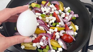 Healthy Breakfast Recipe in 10 minutes! *3 Eggs and Vegetables*