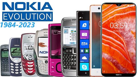 Evolution of Nokia phones from 1984 to today