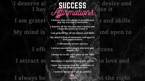 Success Affirmations | #affirmations #shorts #success | Your Vision's Factory