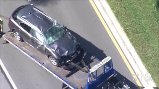 4 Royal Palm Beach students hit by car while waiting for school bus