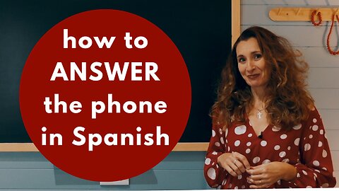 How to ANSWER phone calls in Spanish - Learn these phrases and STOP panicking!
