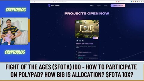 Fight Of The Ages ($FOTA) IDO - How To Participate On POLYPAD? How Big Is Allocation? $FOTA 10X?