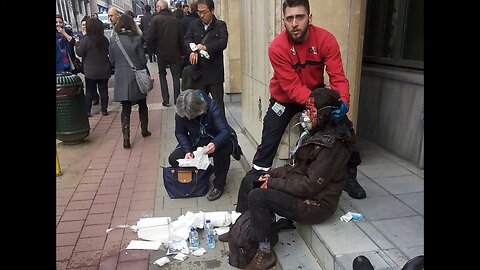 Something about Brussels Government staged false flags hoaxes crisis actors.