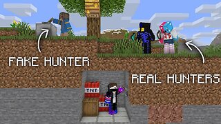 Minecraft Speedrunner VS 3 Hunters But With A SPY