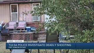 Tulsa police identify victim, suspected shooter in 2023's first homicide