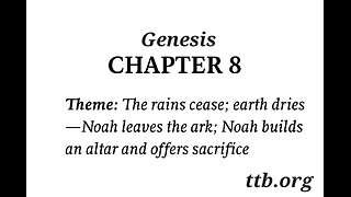 Genesis Chapter 8 (Bible Study)