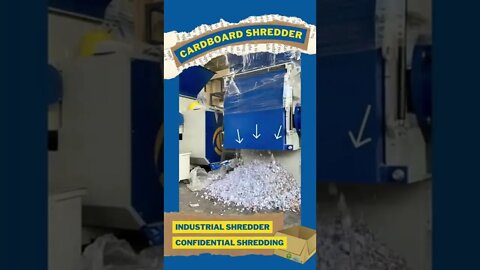 Industrial paper/cardboard shredder #Shorts #shredding #crushing
