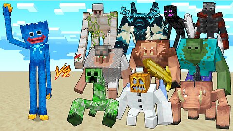 Huggy Wuggy Vs All Mutants / Minecraft Mob Battle