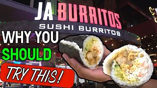 You Won't Believe The Size Of These Sushi Rolls! Jaburritos Food Review