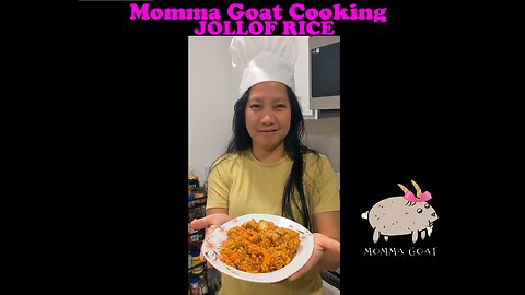 Momma Goat Cooking - Jollof Rice - Recipe From Ghana #food #cookwithmelive #cooking #cookinglive