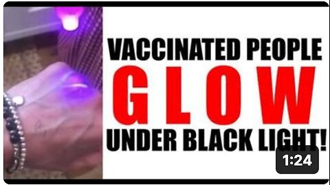 Vaccinated People GLOW Under Black Light!