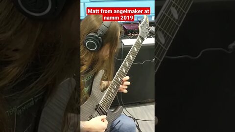 Matt from #angelmaker preforming at #namm2019 #guitar #guitarist #youtubeguitarist