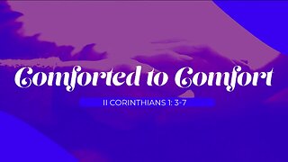 Comforted to confort - Bishop Dale C. Bronner