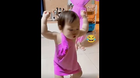 Funny baby dance