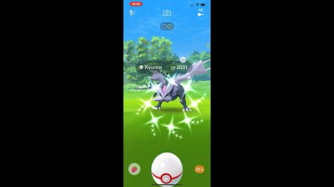 Pokémon go - Shiny Kyurem catch
