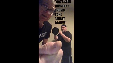 "007'S SEAN CONNERY'S THUMB POKE TARGET DRILL JKD STYLE