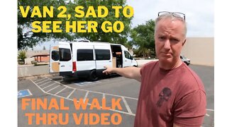 Mercedes Sprinter camper van 2 final walk through video. Tiny Home van life living on wheels.