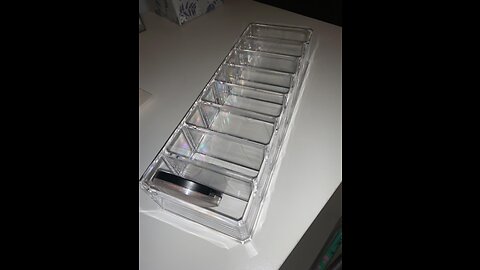 HBlife Clear Acrylic Makeup Compact Organizer, 8 Spaces Vanity Organizer Stand Eyeshadow Pallet...