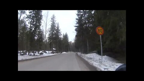 Typical Finnish road ;) 18.4.2022