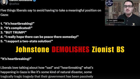 Caitlin Johnstone Refutes Israeli Talking Points!