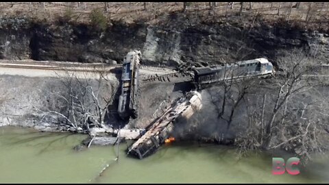 West Virginia train derailment leaks diesel and oil into river
