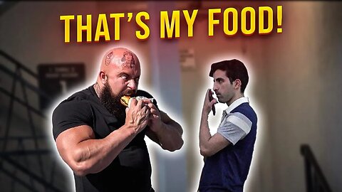 RUSSIAN GANGSTER EATS PEOPLE'S DOORDASH FOOD PRANK
