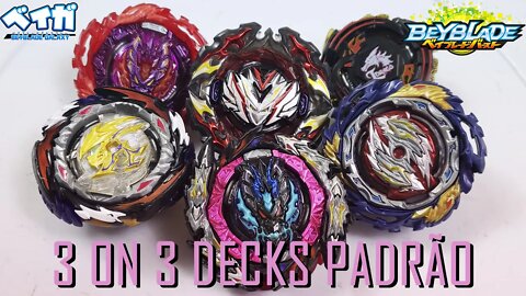 BATALHA DE DECKS 3on3 NO FORMATO STANDARD ep. 06 - Beyblade Burst ベイブレードバースト