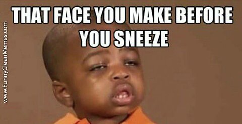 funny sneezing kid