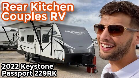 Rear Kitchen Couples Travel Trailer RV | 2022 Keystone Passport 229RK