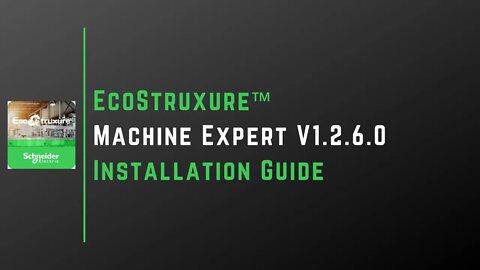 EcoStruxure™ Machine Expert Installation Guide | Schneider Electric |