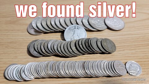 My first time finding silver! | Coin roll hunting