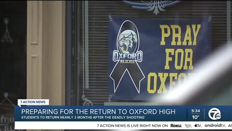 Oxford High School students set to return to the school building on Monday