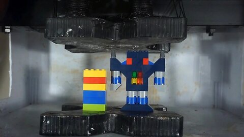 Superglued Legos Crushed By A Hydraulic Press