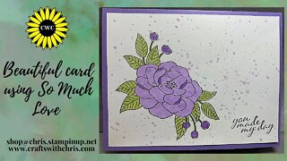 Gorgeous Card using So Much Love Stamp Set from Stampin' Up!