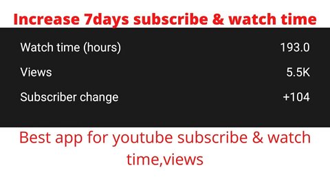 Best app for youtube subscribe|watch times|views|how to increase subscribe|top 10 app for youtuber,