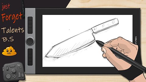 Easy Fun Kitchen Knife Drawing For ABSOLUTE Beginners