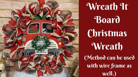 Christmas Wreath Using The Wreath It Wreath Board (Method Can Be Used With Wire Frame As Well)