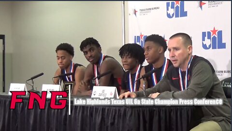 Lake HighlandsTexas UIL 6a Champion Press Conference