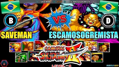 Samurai Shodown II (SAVEMAN Vs. ESCAMOSOGREMISTA) [Brazil Vs. Brazil]