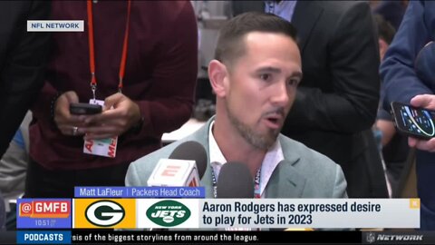 'Won a lot of games together': LaFleur addresses Rodgers' possible trade to the New York Jets