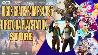 TOP JOGOS PARA PS4 E PS5 GRÁTIS DIRETO DA PLAYSTATION STORE 2022