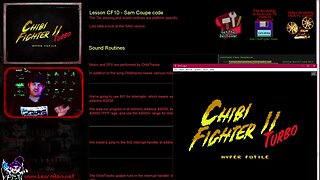 Z80 Assembly 'ChibiFighter' Lesson CF10 - Sam Coupe code