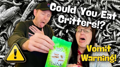 Could You Eat Critters Without Vomiting? | Mealworms Crickets Locusts Insects
