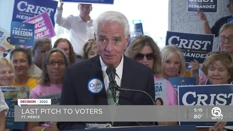 Charlie Crist campaigns in Fort Pierce before Election Day