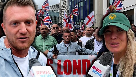 Tommy Robinson holds massive rally against 'two-tier policing' in London