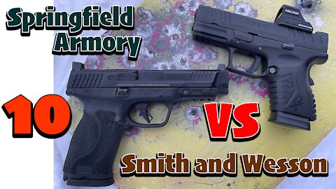 10MM TITAN TUSSLE 2: Smith and Wesson S&W M&P 2.0 10mm VS. Springfield Armory XDM Compact OSP 3.8 10