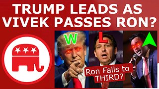 VIVEK PASSES DESANTIS? - New Polls Show Vivek in SECOND as Trump SURGES Even More